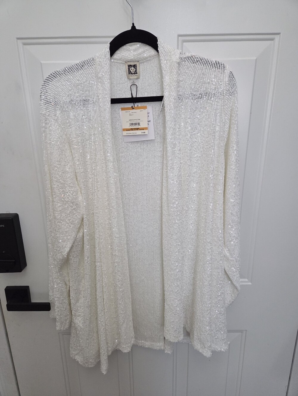 NWT Anne Klein Splendid Sequin Mesh Cardigan Size 3X